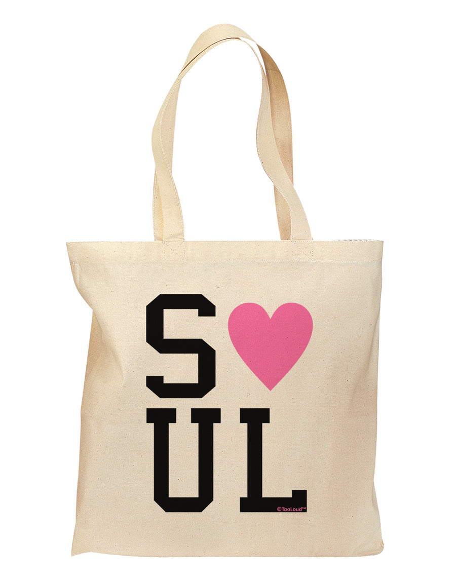 Matching Soulmate Design - Soul - Pink Grocery Tote Bag by TooLoud-Grocery Tote-TooLoud-Natural-Medium-Davson Sales