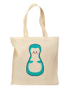 Cute Penguin Matryoshka Nesting Doll - Christmas Grocery Tote Bag-Grocery Tote-TooLoud-Natural-Medium-Davson Sales