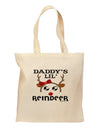 Daddy's Lil Reindeer Girl Grocery Tote Bag-Grocery Tote-TooLoud-Natural-Medium-Davson Sales