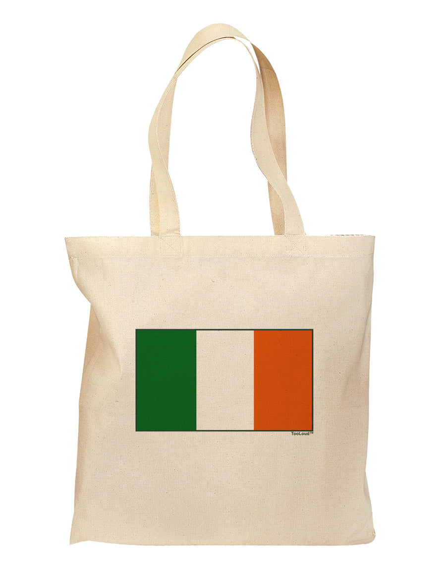 Irish Flag - Flag of Ireland Grocery Tote Bag-Grocery Tote-TooLoud-Natural-Medium-Davson Sales