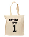 Football Dad Jersey Grocery Tote Bag by TooLoud-Grocery Tote-TooLoud-Natural-Medium-Davson Sales