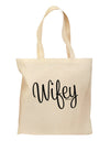 Wifey - Wife Design Grocery Tote Bag by TooLoud-Grocery Tote-TooLoud-Natural-Medium-Davson Sales