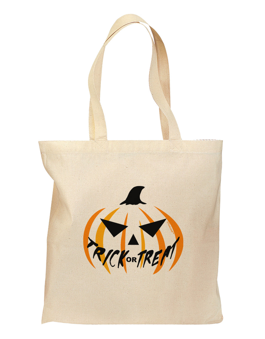 Trick or Treat Jack Grocery Tote Bag-Grocery Tote-TooLoud-Natural-Medium-Davson Sales