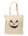 Halloween Scary Evil Jack O Lantern Pumpkin Grocery Tote Bag-Grocery Tote-TooLoud-Natural-Medium-Davson Sales