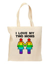 I Love My Two Moms LGBT Grocery Tote Bag-Grocery Tote-TooLoud-Natural-Medium-Davson Sales