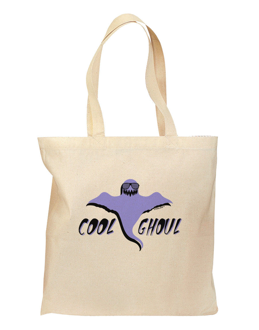 Cool Ghoul Grocery Tote Bag-Grocery Tote-TooLoud-Natural-Medium-Davson Sales