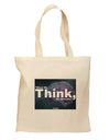 What We Think Buddha Grocery Tote Bag - Natural-Grocery Tote-TooLoud-Natural-Medium-Davson Sales