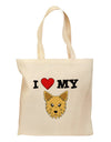 I Heart My - Cute Yorkshire Terrier Yorkie Dog Grocery Tote Bag by TooLoud-Grocery Tote-TooLoud-Natural-Medium-Davson Sales