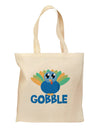 Cute Gobble Turkey Blue Grocery Tote Bag-Grocery Tote-TooLoud-Natural-Medium-Davson Sales