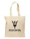 Trident of Poseidon with Text - Greek Mythology Grocery Tote Bag by TooLoud-Grocery Tote-TooLoud-Natural-Medium-Davson Sales