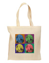 Three Wolves Howling - Pop-Art #2 Grocery Tote Bag by TooLoud-Grocery Tote-TooLoud-Natural-Medium-Davson Sales