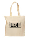 Lol Text Bubble Grocery Tote Bag-Grocery Tote-TooLoud-Natural-Medium-Davson Sales