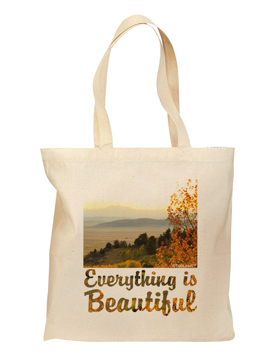 Everything is Beautiful - Sunrise Grocery Tote Bag by TooLoud-TooLoud-Natural-Davson Sales