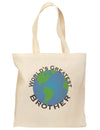 World's Greatest Brother Grocery Tote Bag-Grocery Tote-TooLoud-Natural-Medium-Davson Sales