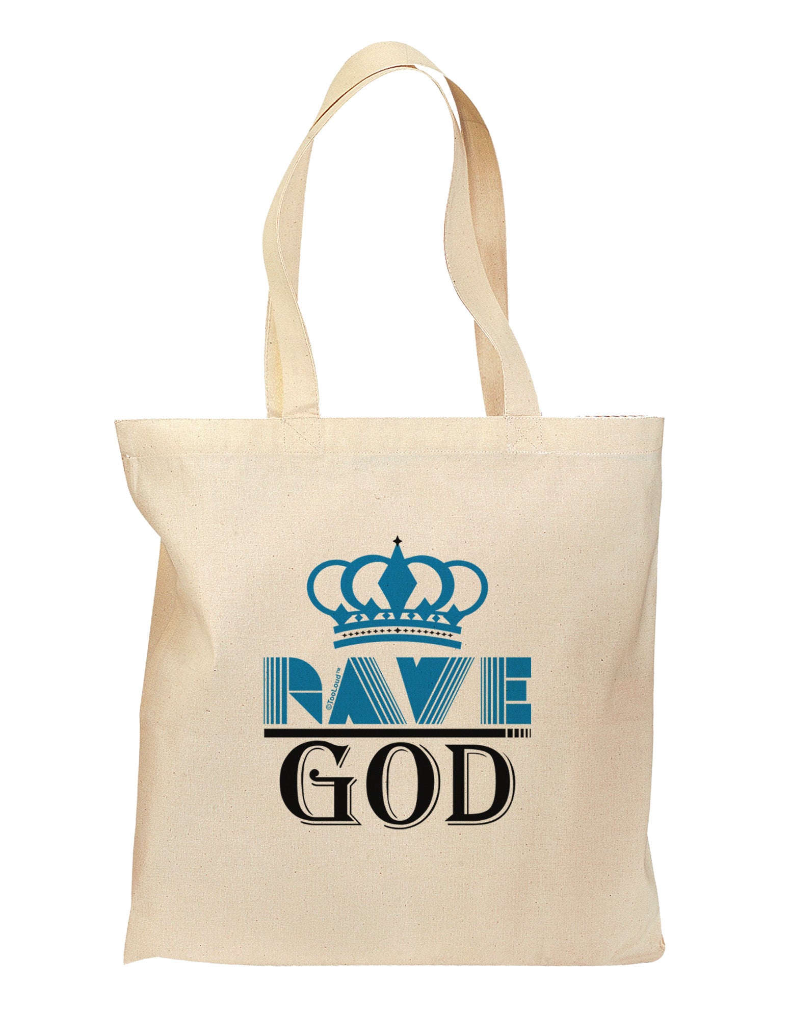 Rave God Grocery Tote Bag-Grocery Tote-TooLoud-Natural-Medium-Davson Sales