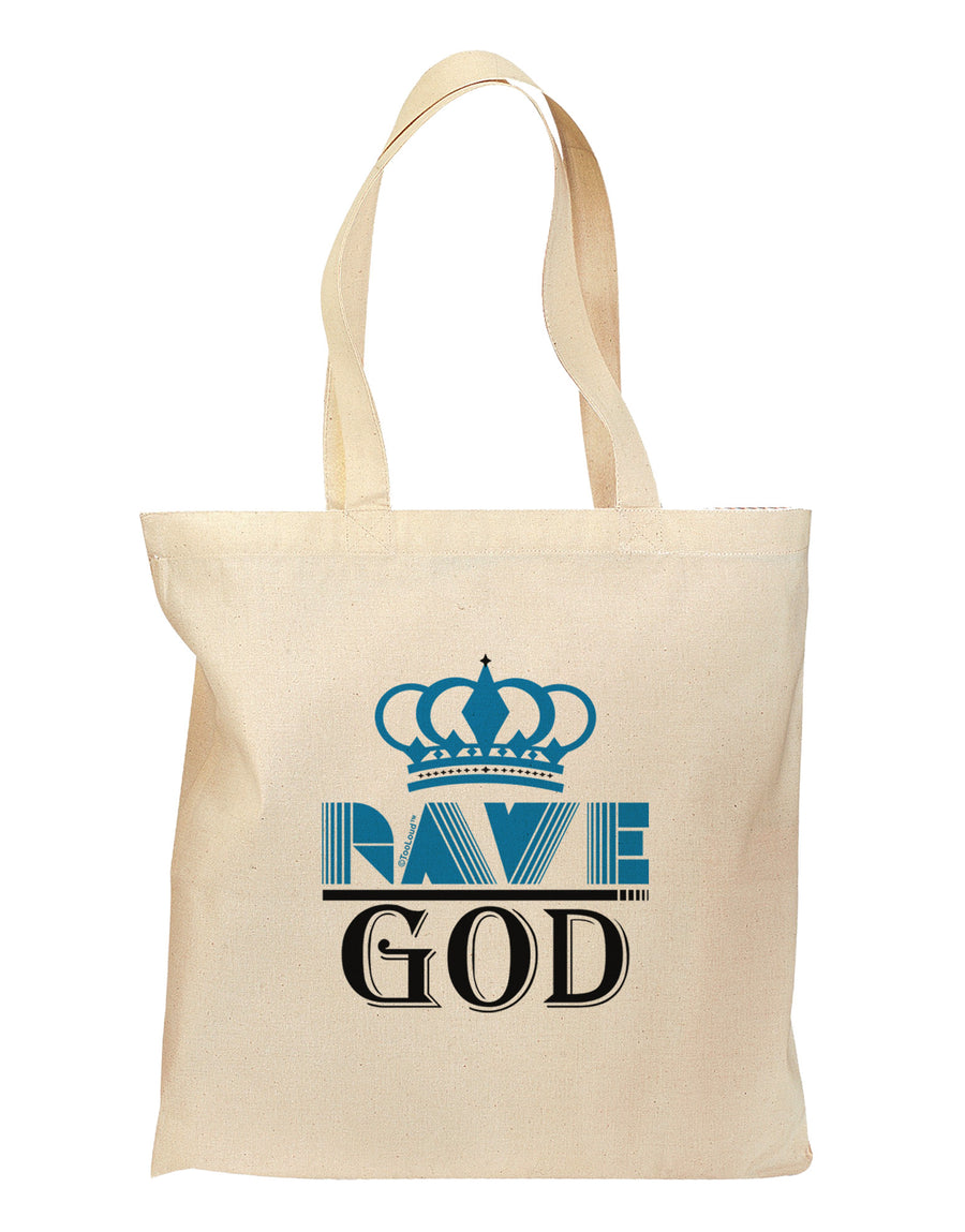 Rave God Grocery Tote Bag-Grocery Tote-TooLoud-Natural-Medium-Davson Sales