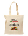 All I Want Is Food Grocery Tote Bag-Grocery Tote-TooLoud-Natural-Medium-Davson Sales