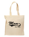 Mom Since (Your Year) Design Grocery Tote Bag by TooLoud-Grocery Tote-TooLoud-Natural-Medium-Davson Sales