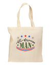 All-American Man Grocery Tote Bag-Grocery Tote-TooLoud-Natural-Medium-Davson Sales