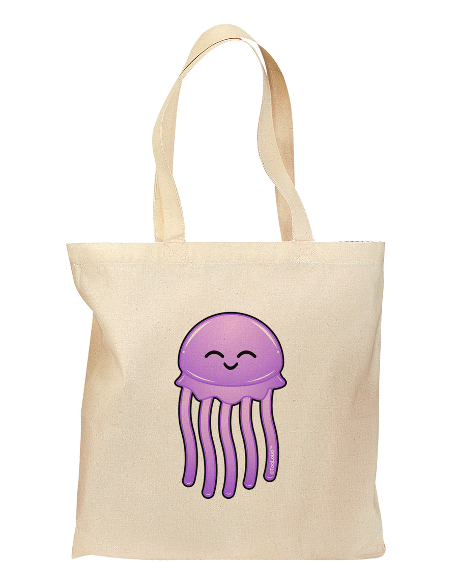 Cute Jellyfish Grocery Tote Bag by TooLoud-Grocery Tote-TooLoud-Natural-Medium-Davson Sales