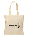 Nothing But Treble Music Pun Grocery Tote Bag - Natural by TooLoud-Grocery Tote-TooLoud-Natural-Medium-Davson Sales