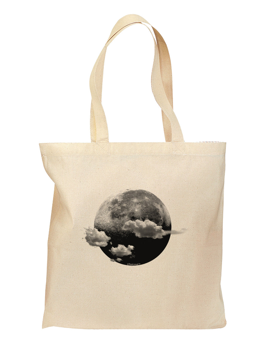 Moon Dream Earth Grocery Tote Bag-Grocery Tote-TooLoud-Natural-Medium-Davson Sales