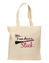 Drive Stick Pink Grocery Tote Bag-Grocery Tote-TooLoud-Natural-Medium-Davson Sales