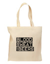 Blood Sweat and Beers Design Grocery Tote Bag by TooLoud-Grocery Tote-TooLoud-Natural-Medium-Davson Sales