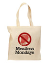 Meatless Mondays Grocery Tote Bag by TooLoud-Grocery Tote-TooLoud-Natural-Medium-Davson Sales