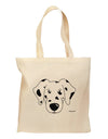 Cute Dalmatian Dog Grocery Tote Bag by TooLoud-Grocery Tote-TooLoud-Natural-Medium-Davson Sales