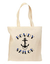 Howdy Sailor Nautical Anchor Grocery Tote Bag-Grocery Tote-TooLoud-Natural-Medium-Davson Sales