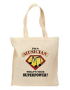 Musician - Superpower Grocery Tote Bag-Grocery Tote-TooLoud-Natural-Medium-Davson Sales