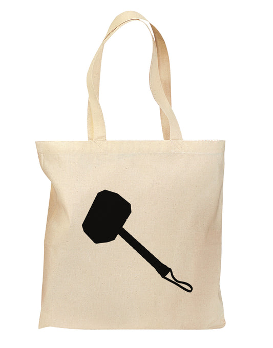 Thors Hammer Nordic Runes Lucky Odin Mjolnir Valhalla Grocery Tote Bag - Natural by TooLoud-TooLoud-Natural-medium-Davson Sales
