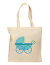 Baby Boy Carriage Grocery Tote Bag-Grocery Tote-TooLoud-Natural-Medium-Davson Sales