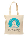 Matching Polar Bear Family - Papa Bear Grocery Tote Bag by TooLoud-Grocery Tote-TooLoud-Natural-Medium-Davson Sales