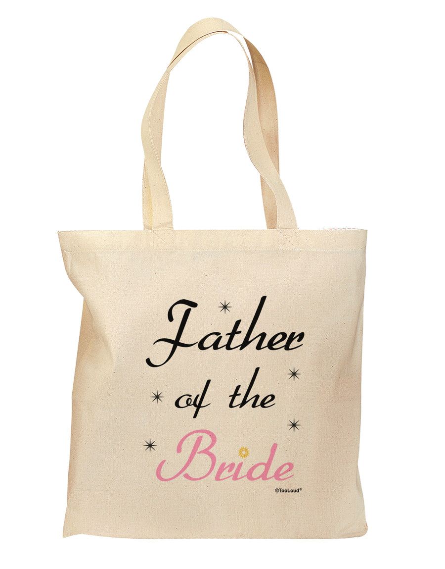 Father of the Bride wedding Grocery Tote Bag - Natural by TooLoud-Grocery Tote-TooLoud-Natural-Medium-Davson Sales