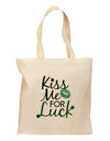 Kiss Me For Luck Grocery Tote Bag-Grocery Tote-TooLoud-Natural-Medium-Davson Sales