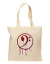 Dripping Bass Symbol Grocery Tote Bag-Grocery Tote-TooLoud-Natural-Medium-Davson Sales