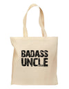 Badass Uncle Grocery Tote Bag by TooLoud-Grocery Tote-TooLoud-Natural-Medium-Davson Sales