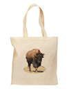 Strong Bison Cutout Grocery Tote Bag - Natural-Grocery Tote-TooLoud-Natural-Medium-Davson Sales