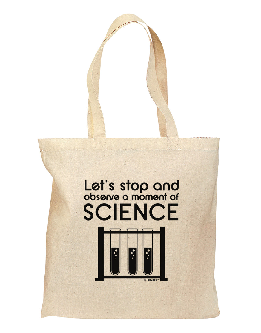 Moment of Science Grocery Tote Bag by TooLoud-Grocery Tote-TooLoud-Natural-Medium-Davson Sales