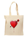 Shot Through the Heart Bleeding Grocery Tote Bag by TooLoud-Grocery Tote-TooLoud-Natural-Medium-Davson Sales