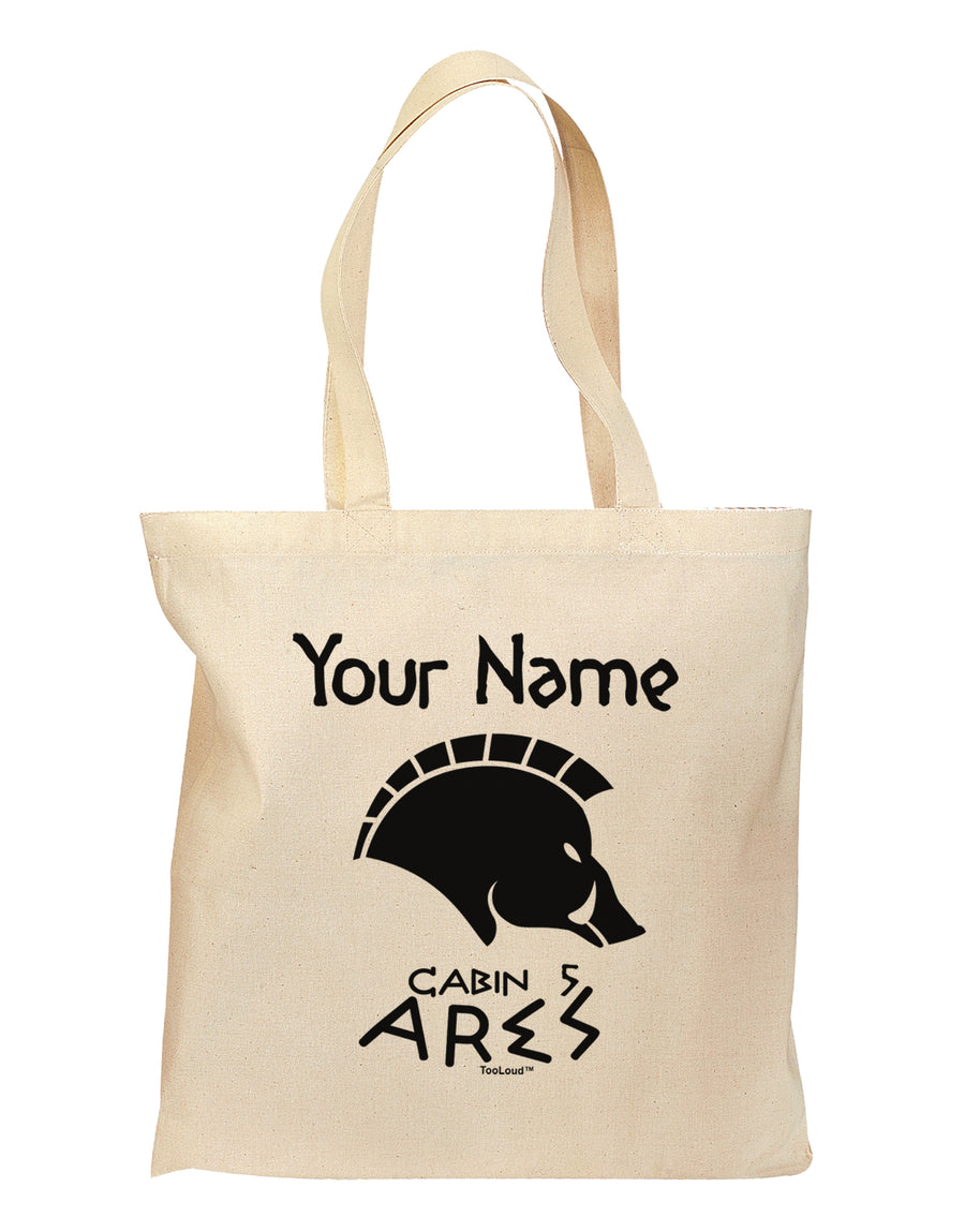 Personalized Cabin 5 Ares Grocery Tote Bag by TooLoud-Grocery Tote-TooLoud-Natural-Medium-Davson Sales