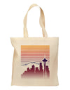 Seattle Skyline Sunrise Grocery Tote Bag-Grocery Tote-TooLoud-Natural-Medium-Davson Sales