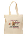 Woman Like A Tea Bag Eleanor R Grocery Tote Bag - Natural-Grocery Tote-TooLoud-Natural-Medium-Davson Sales