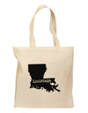 Louisiana - United States Shape Grocery Tote Bag-Grocery Tote-TooLoud-Natural-Medium-Davson Sales