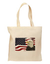 Patriotic USA Flag with Bald Eagle Grocery Tote Bag by TooLoud-Grocery Tote-TooLoud-Natural-Medium-Davson Sales