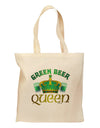 Green Beer Queen Grocery Tote Bag-Grocery Tote-TooLoud-Natural-Medium-Davson Sales