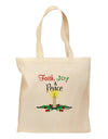 Christmas Candle with Text Grocery Tote Bag-Grocery Tote-TooLoud-Natural-Medium-Davson Sales