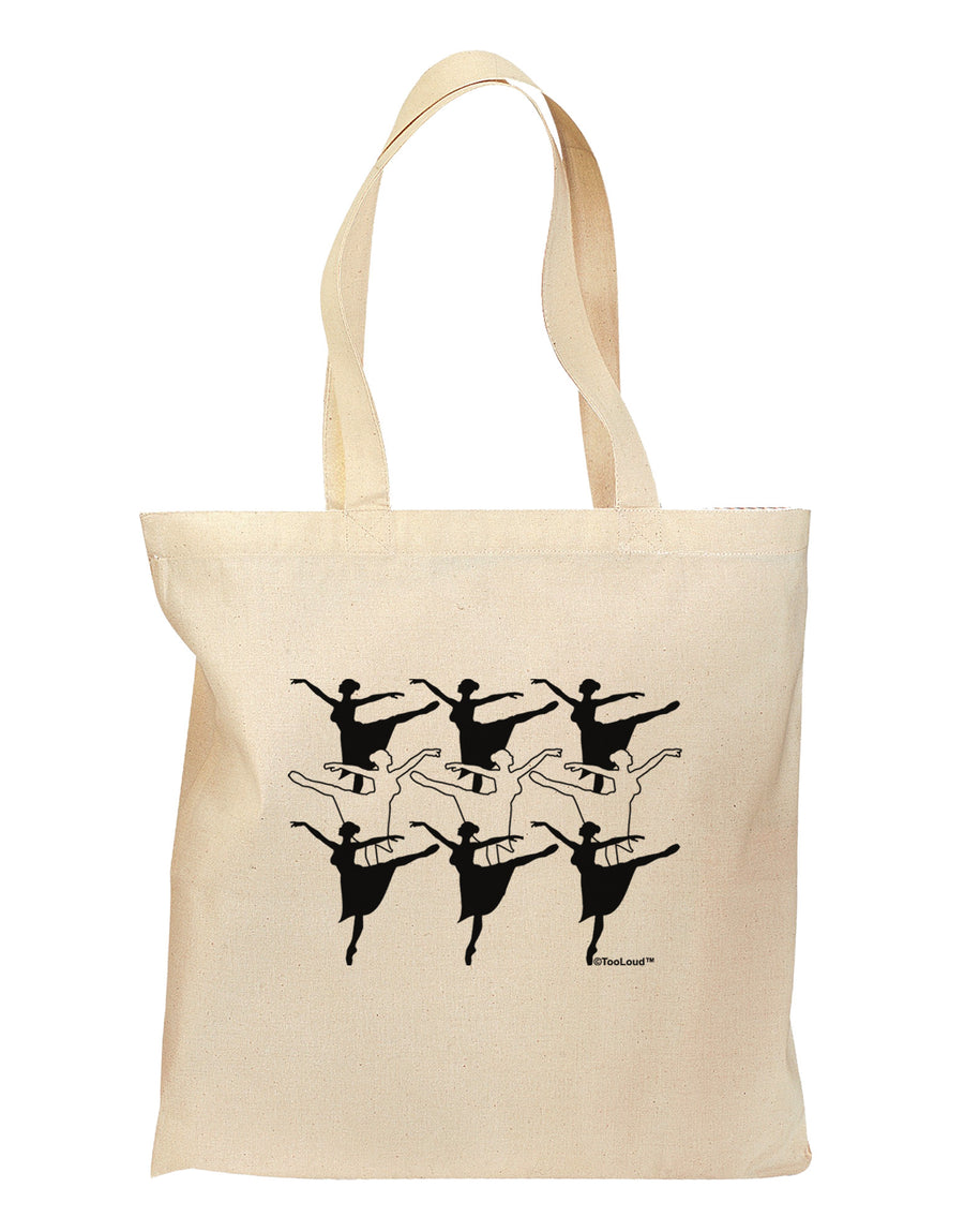 Nine Ladies Dancing Grocery Tote Bag-Grocery Tote-TooLoud-Natural-Medium-Davson Sales